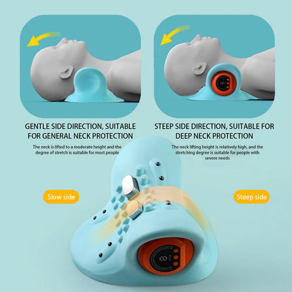 Cervical Massager for Adult Cervical Repair Traction Portable Neck and Head Acupoint Massage Pillow