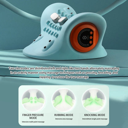 Cervical Massager for Adult Cervical Repair Traction Portable Neck and Head Acupoint Massage Pillow